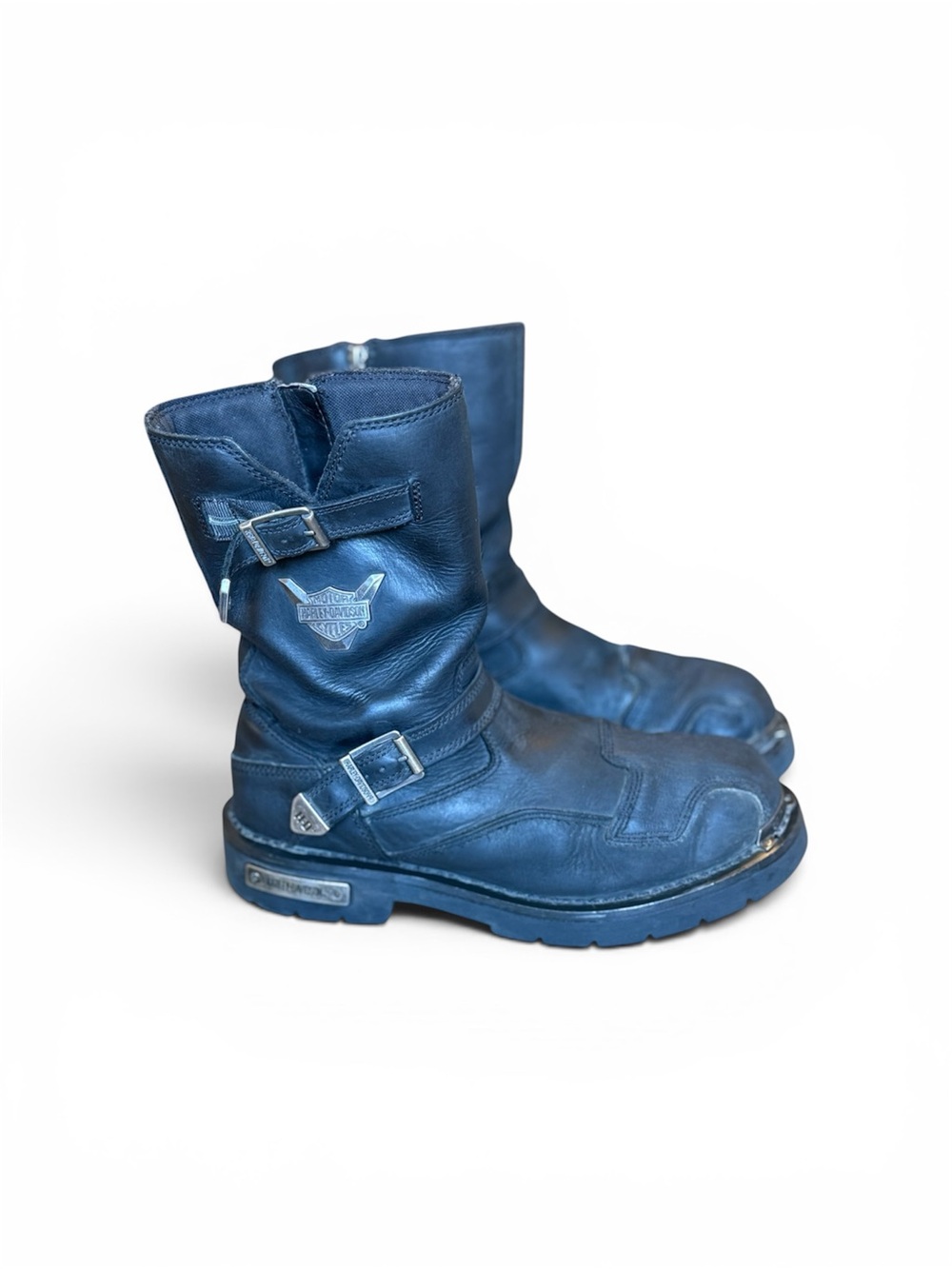 Harley-Davidson Black Leather Motorcycle Boots